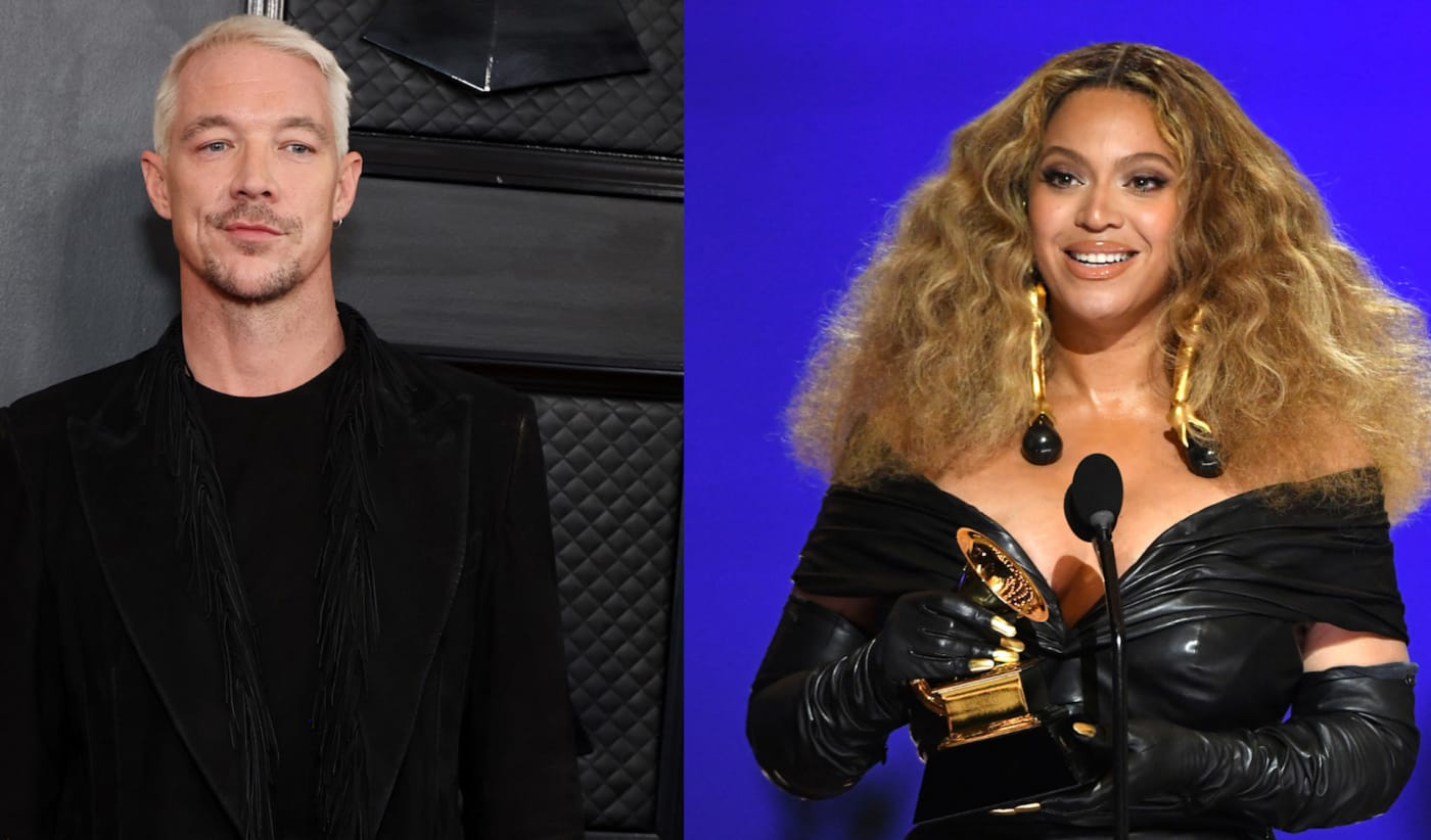 Diplo (left) and Beyoncé (right)
