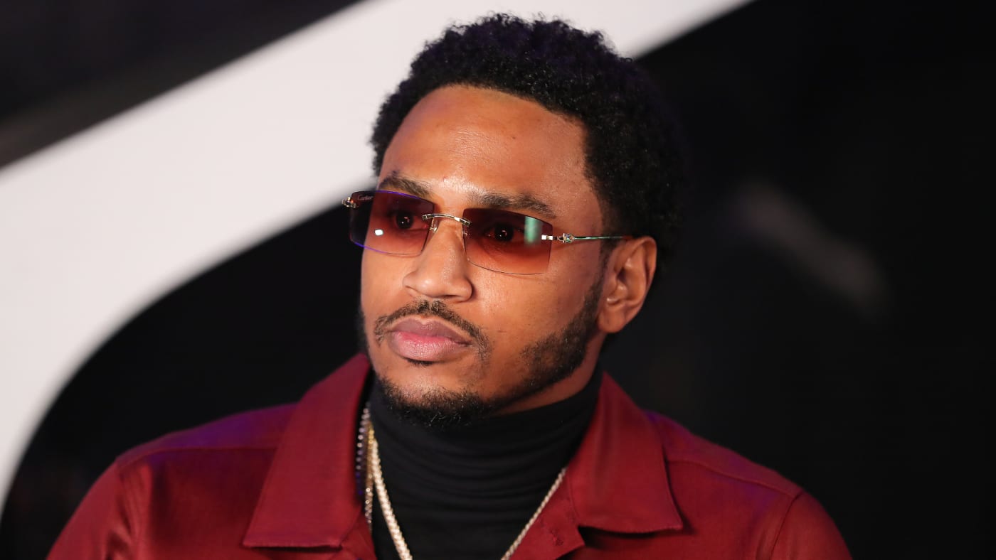 Trey Songz photographed during virtual concert event.
