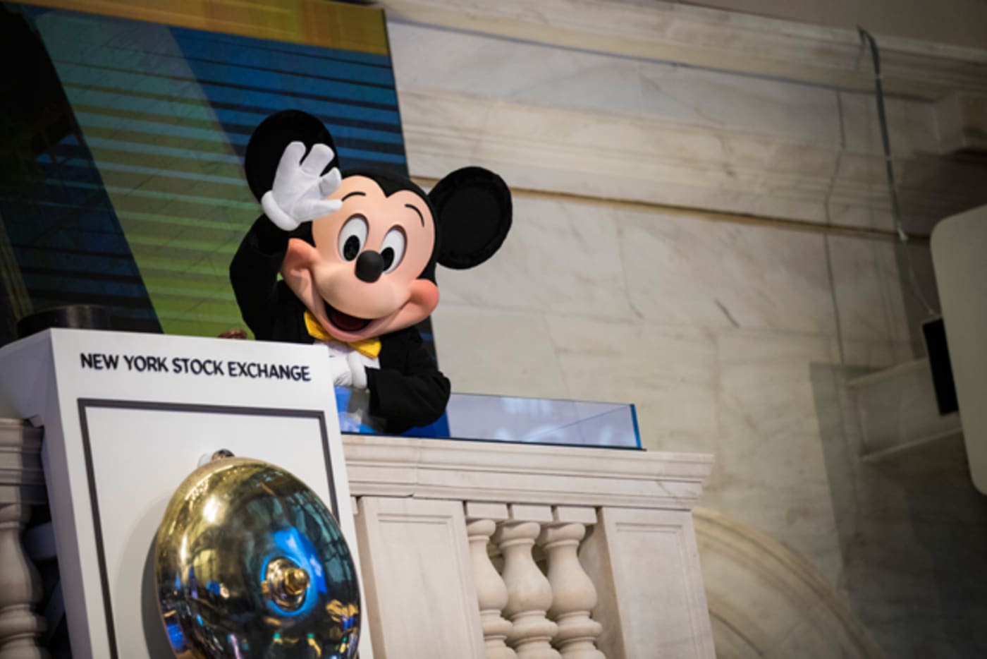 Mickey Mouse at the New York Stock Exchange