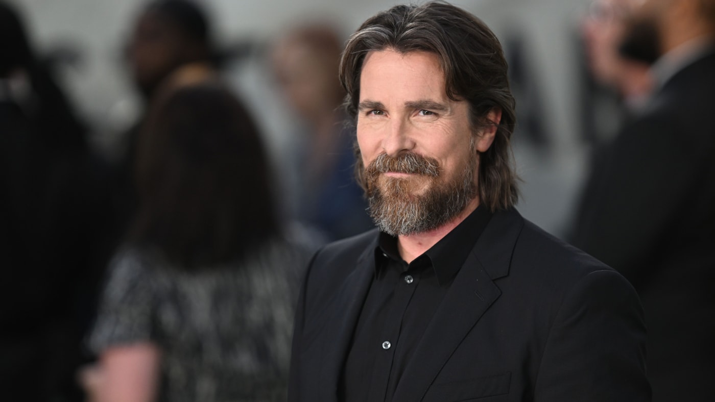 Christian Bale is seen at a film event
