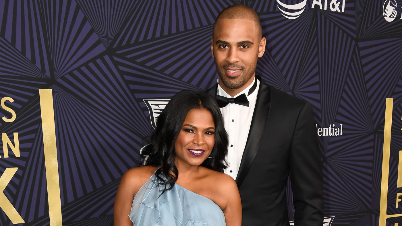 Nia Long and Ime Udoka photographed in 2017