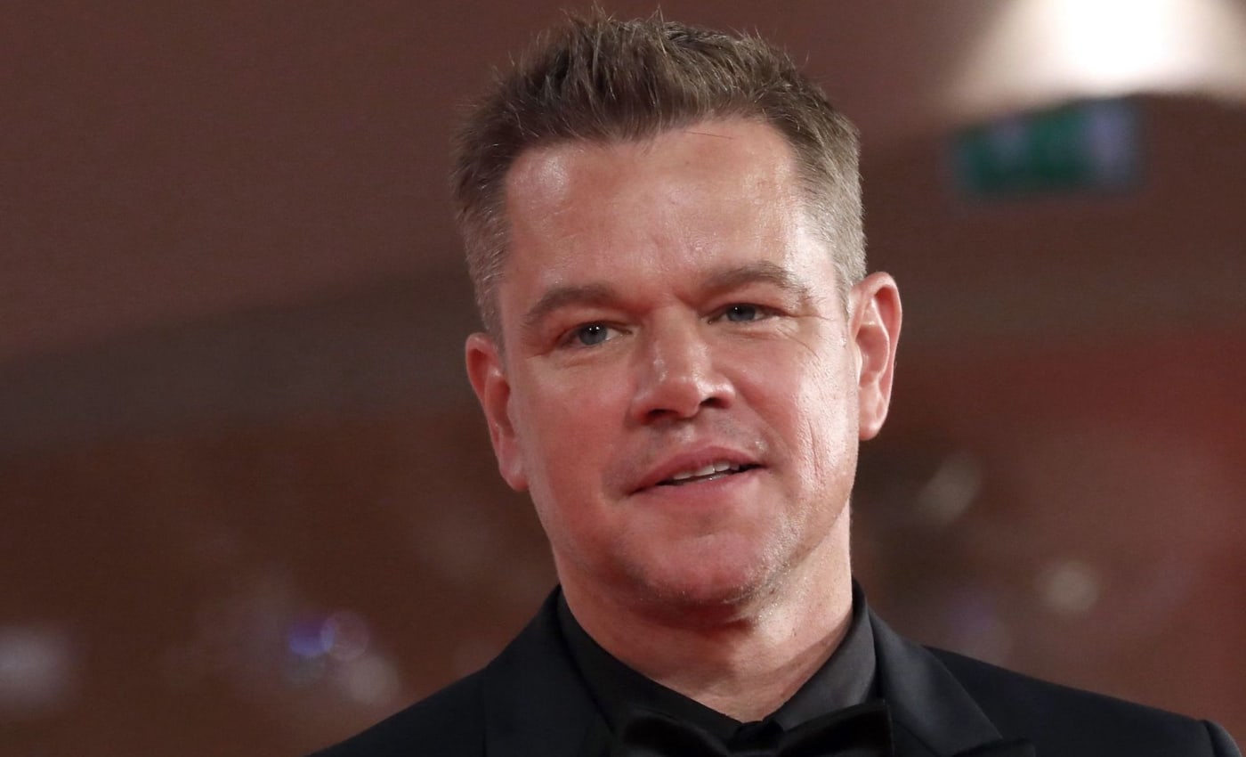 Matt Damon on red carpet at 2021 Oscars