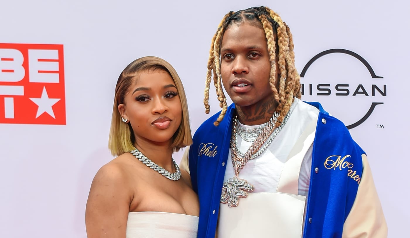 Lil Durk and India Royale attend 2022 BET Hip Hop Awards