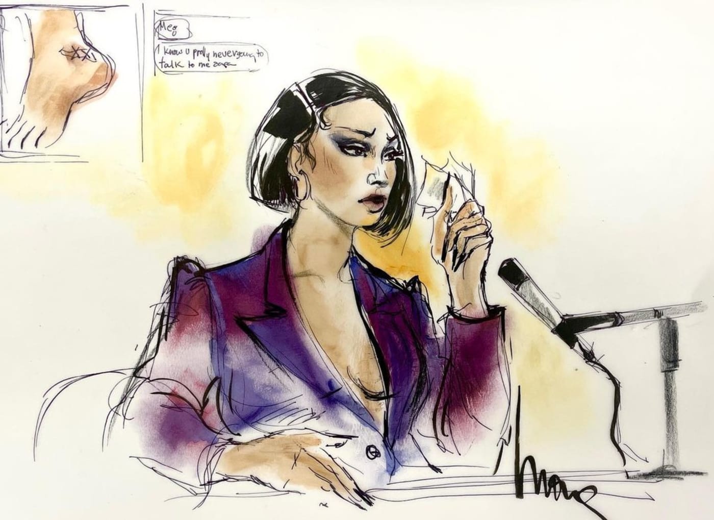 Meet The Courtroom Artist From The Tory Lanez Trial Complex