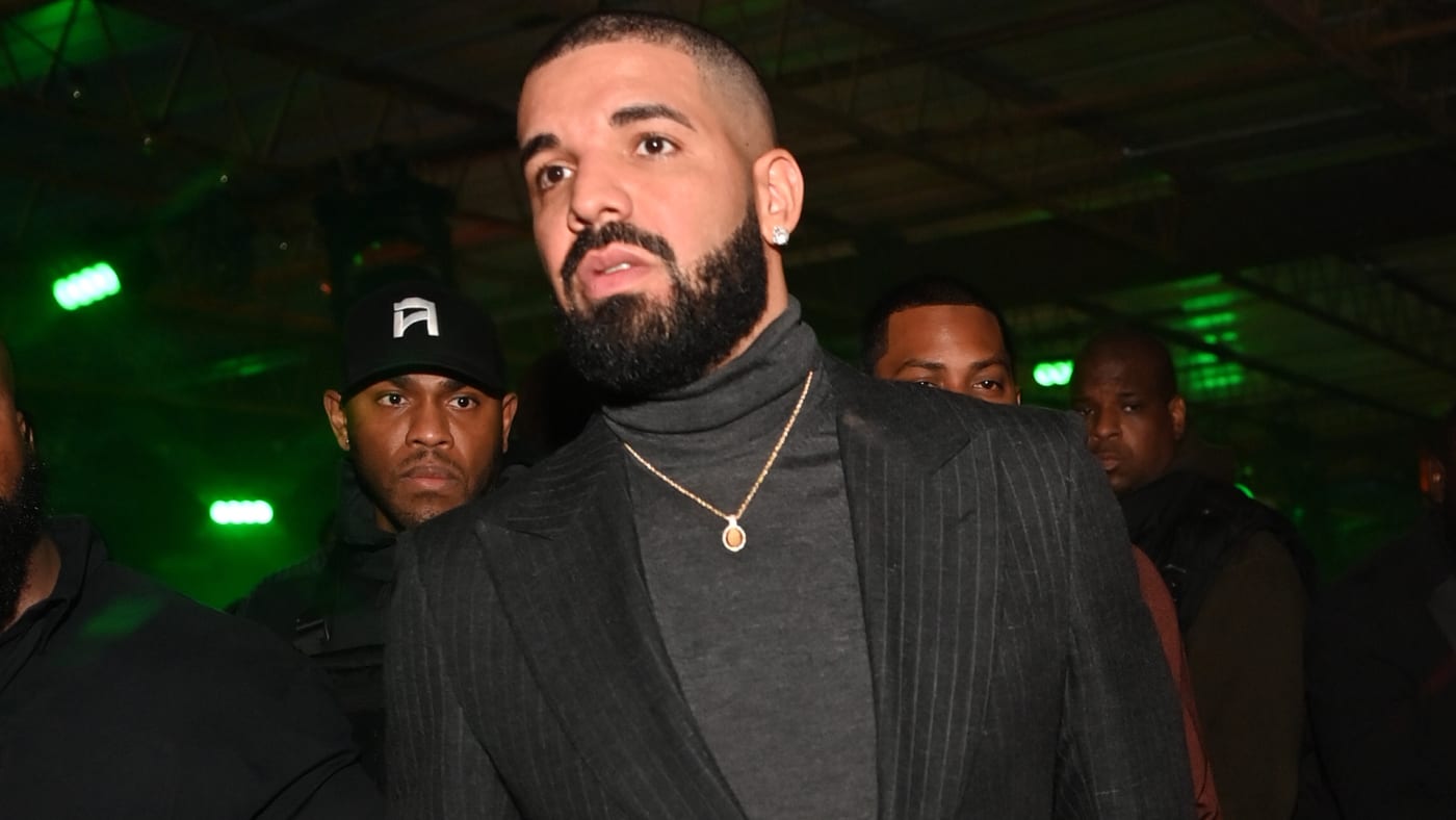 Drake is seen at a club event