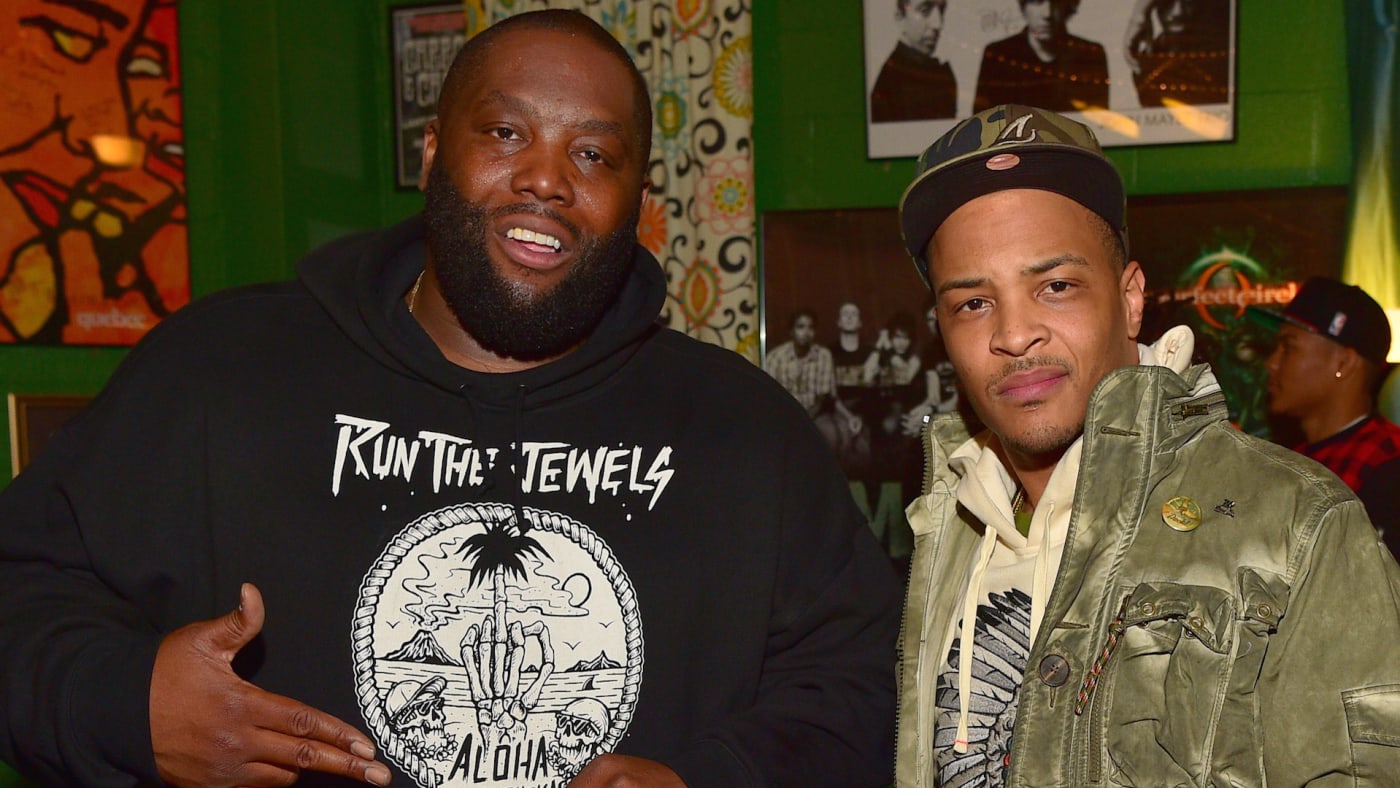 Killer Mike, T.I. backstage at The Tabernacle