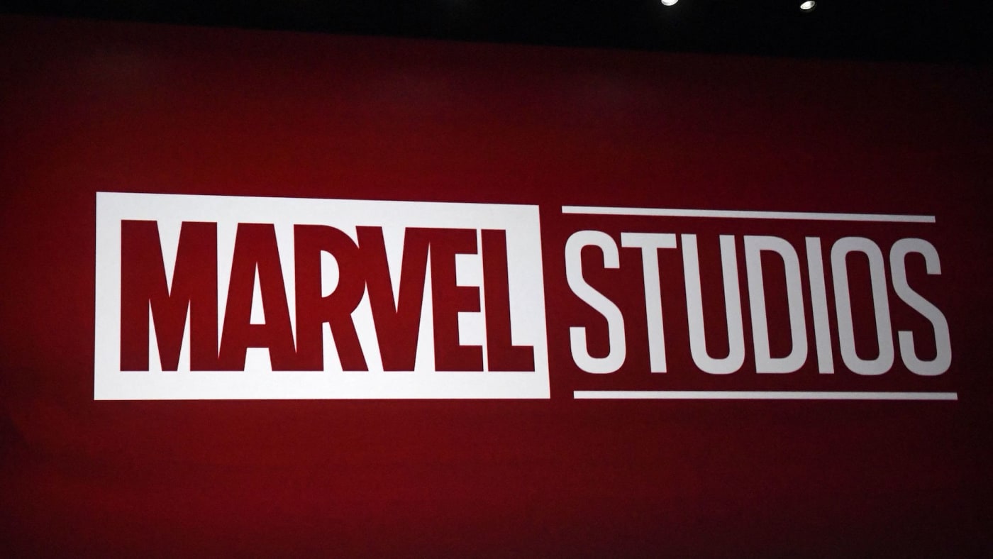Marvel logo photographed in Vegas