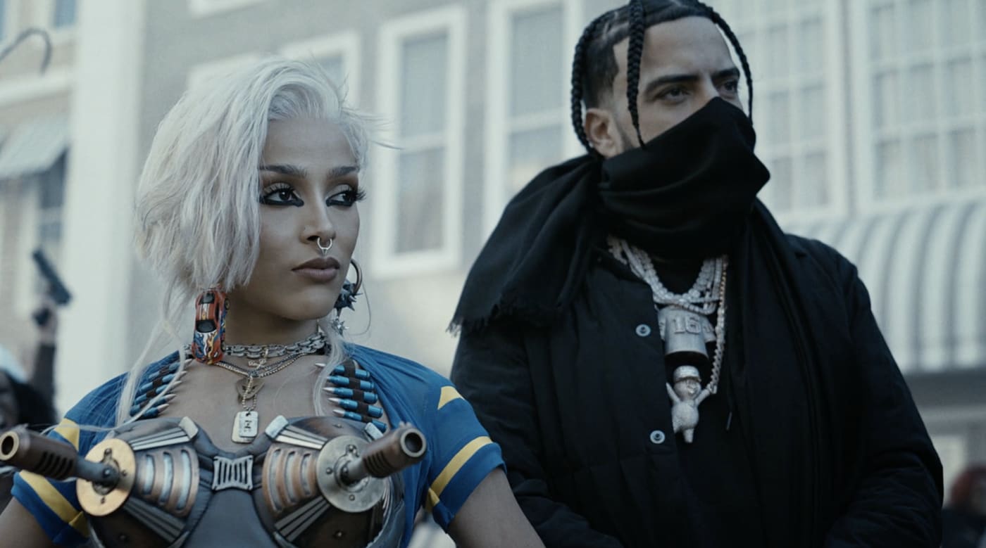 Screenshot from French Montana Video Handstand