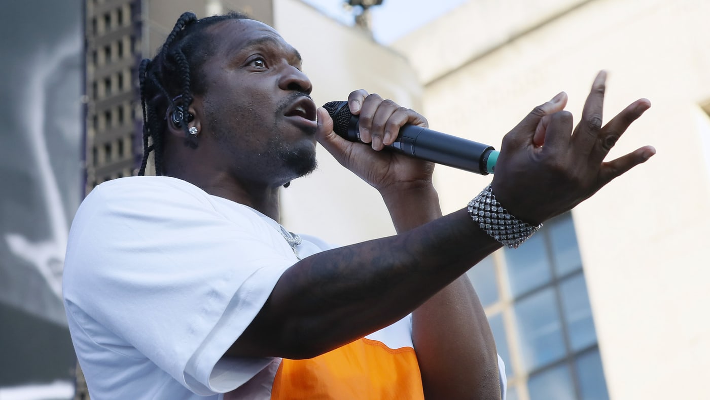Pusha T performing live onstage