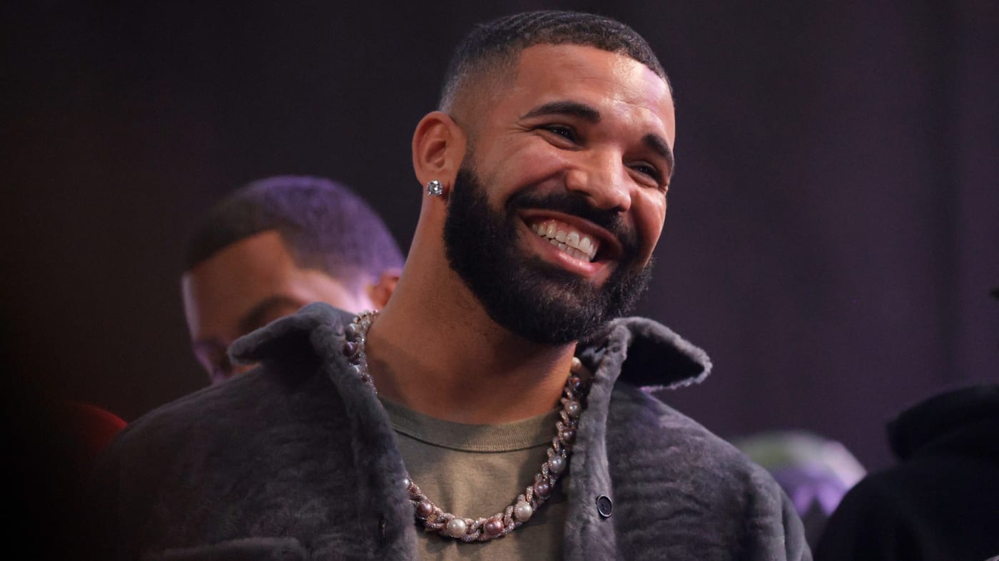 Drake speaks onstage during Drake's Till Death Do Us Part rap battle.