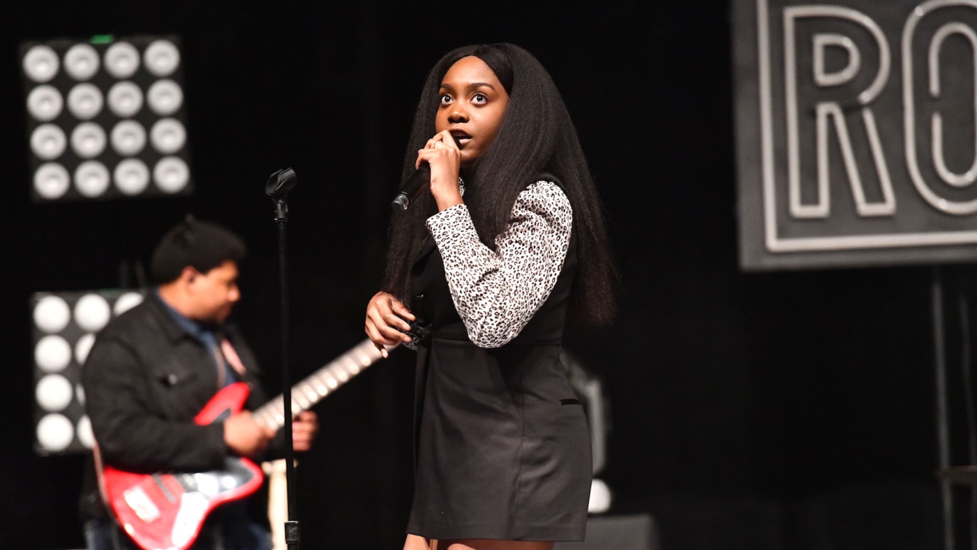 Singer Noname performs onstage during the 'Room 25' tour