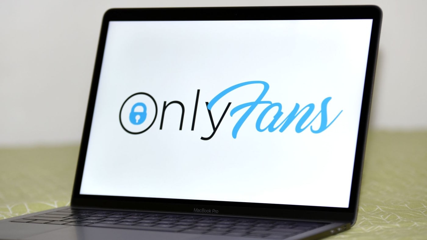A logo for the OnlyFans platform is pictured