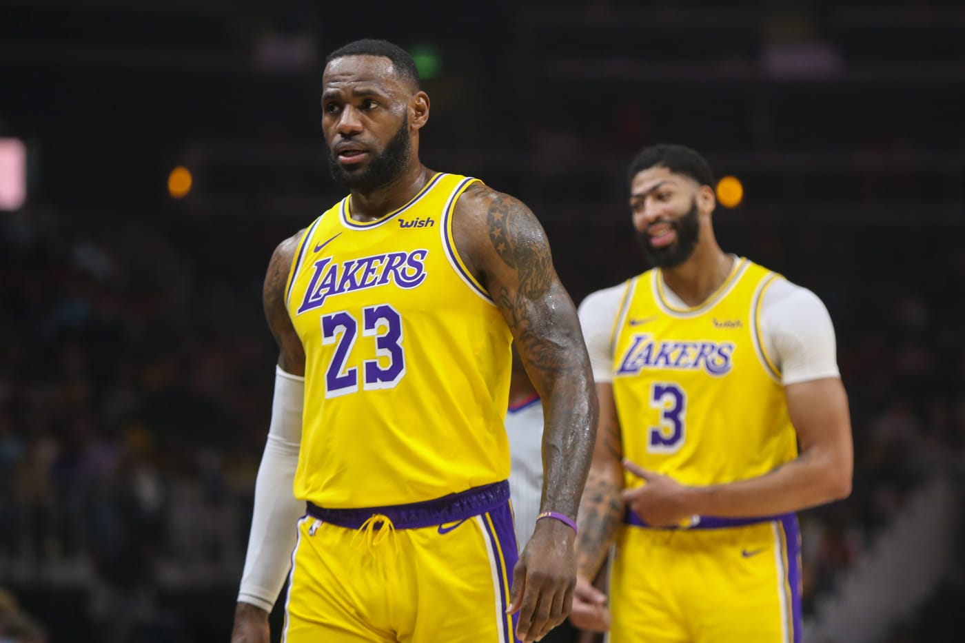 LeBron James Anthony Davis Lakers Hawks Dec 2019