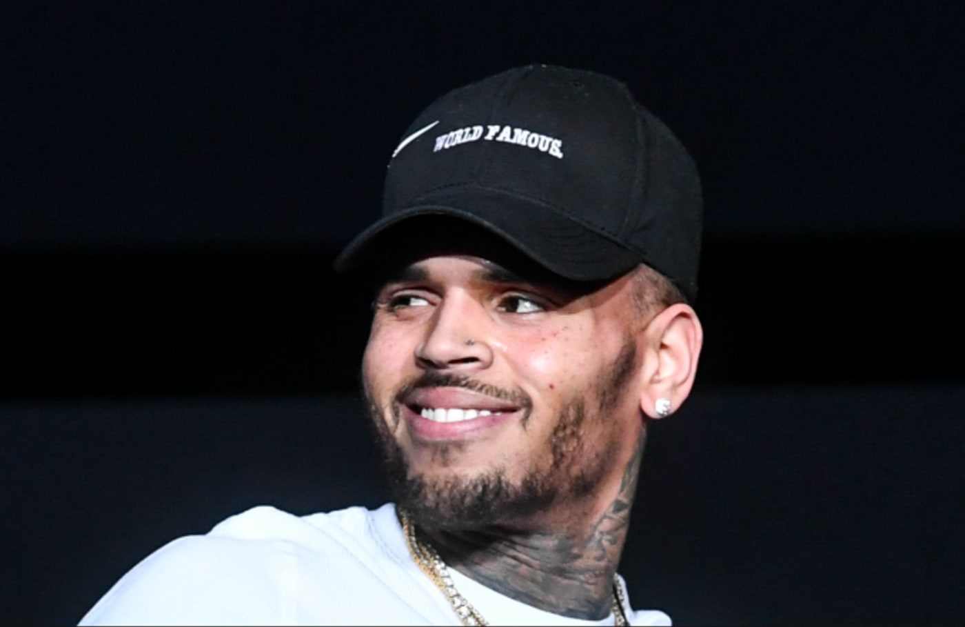 Chris Brown performs onstage at 3rd Annual V 103 Winterfest Concert