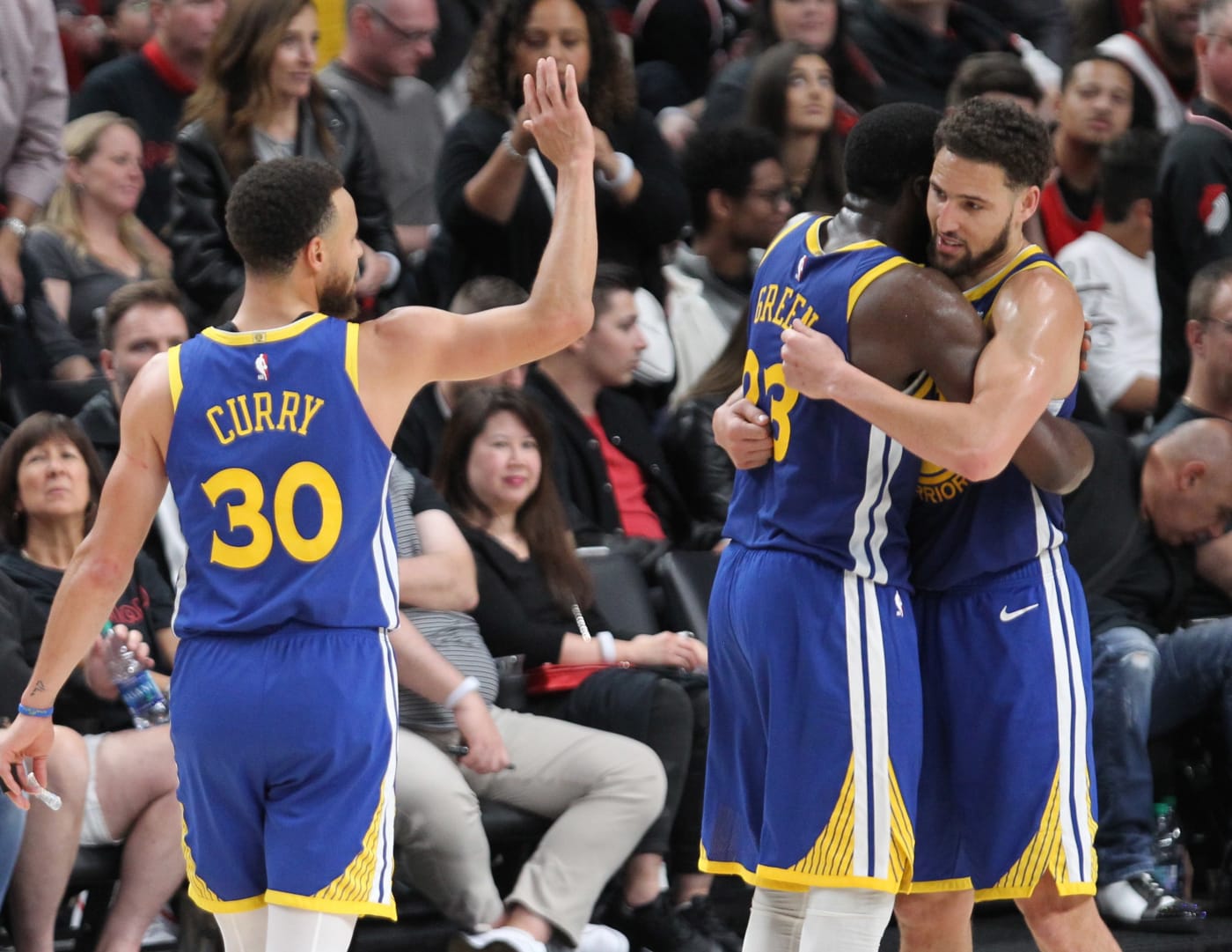 Steph Draymond Klay Warriors Blazers Western Conference Finals 2019 Game 4