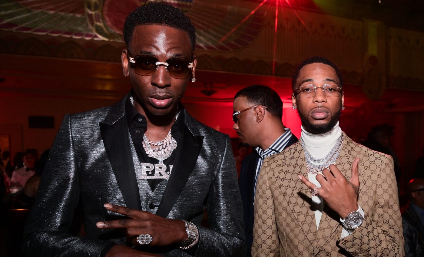 Young Dolph and Key Glock pose together