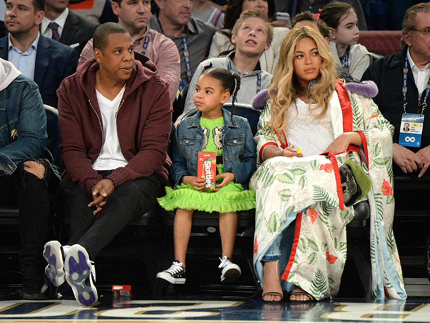 Jay Z and Beyoncé Attend The 66th NBA All Star Game