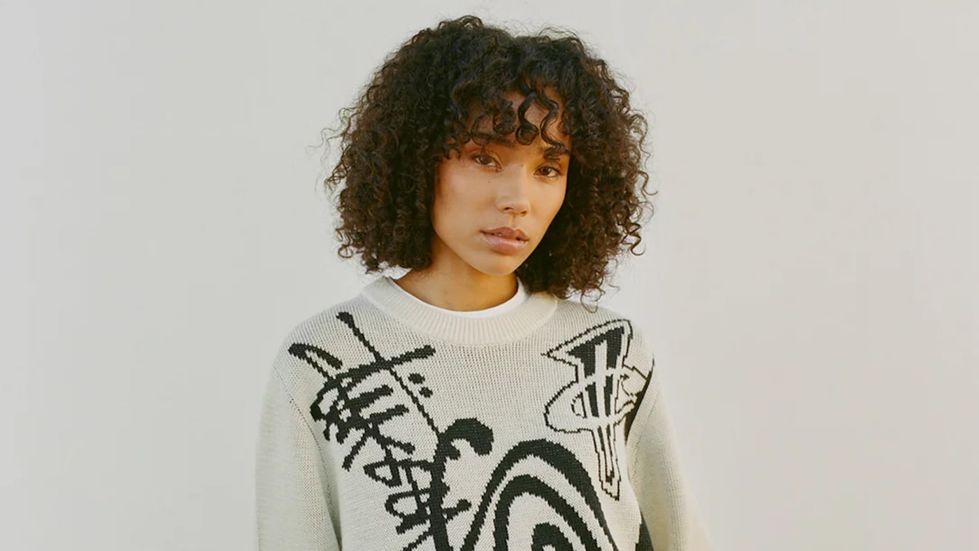 ブラウン×ピンク Stussy x Nike Icon Knit Sweater \