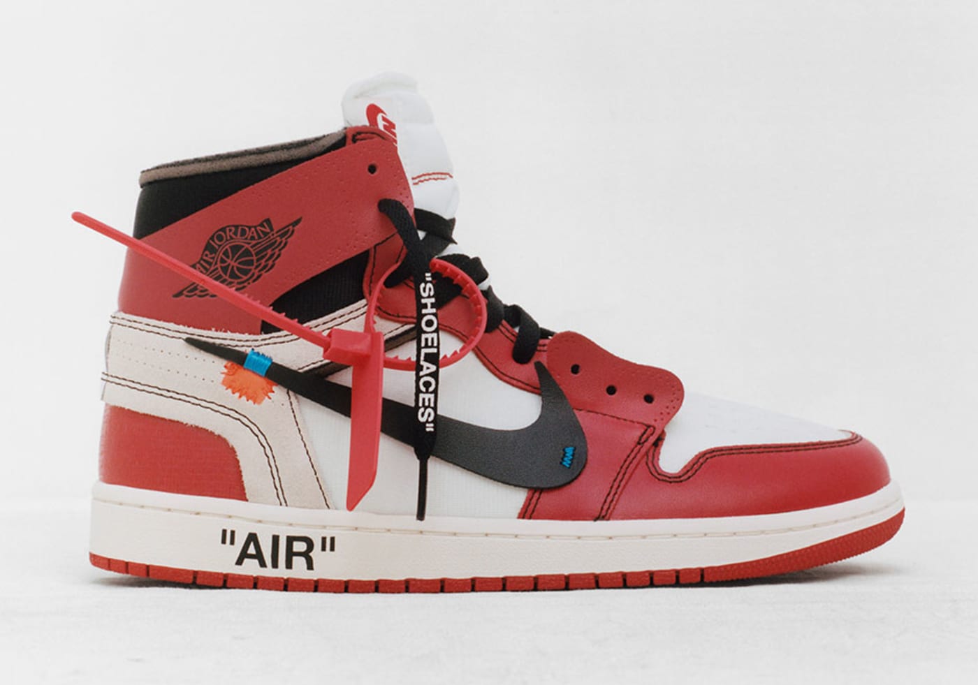nike off white red tag