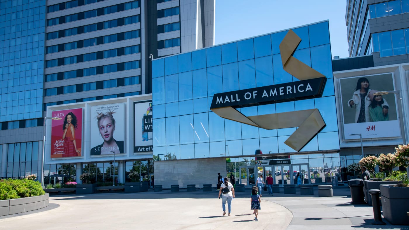 Mall of America outside is pictured