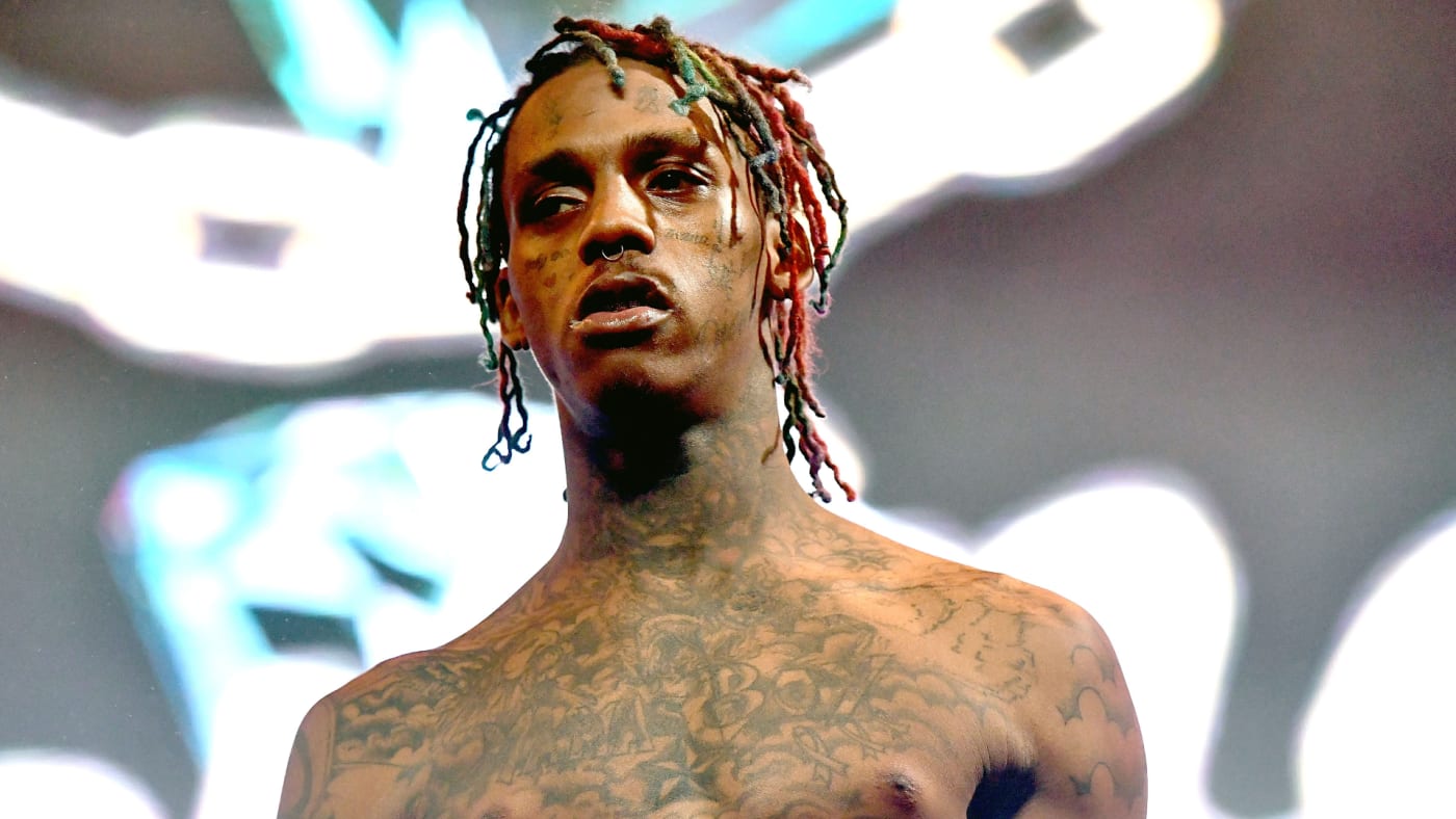 Famous Dex performs onstage during day two of the Rolling Loud Festival.