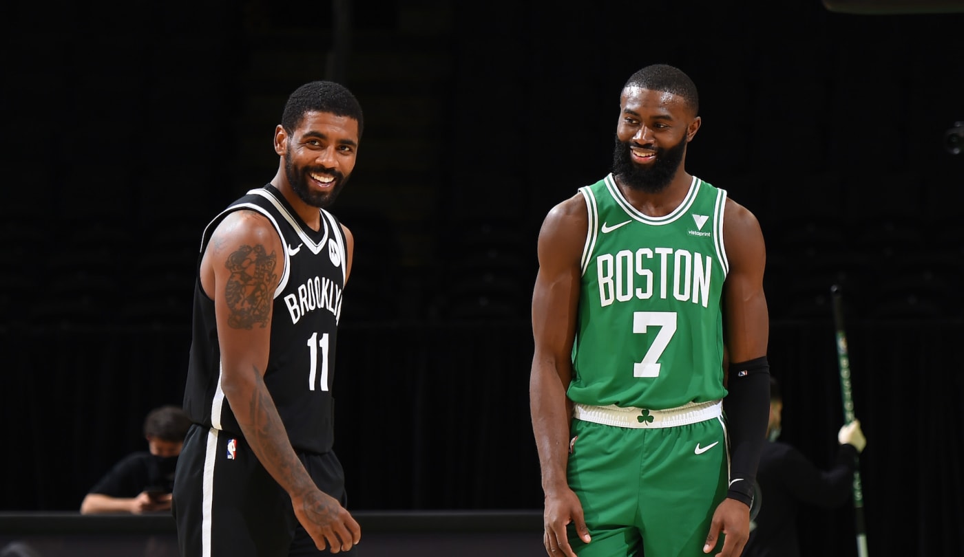 Jaylen Brown and Kyrie Irving