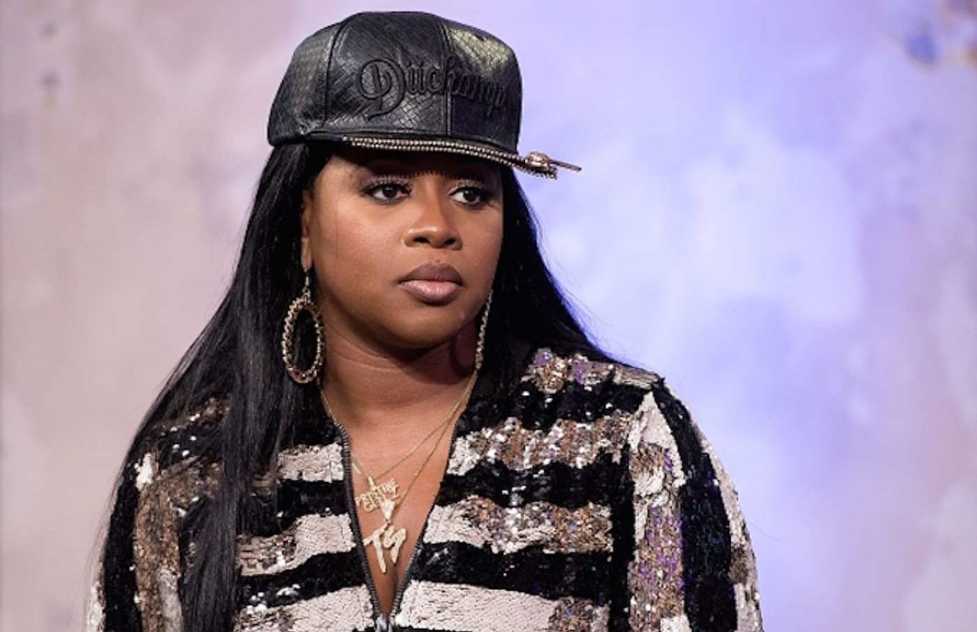 Remy Ma attends The Build Series to discuss 'Plata o Plomo'