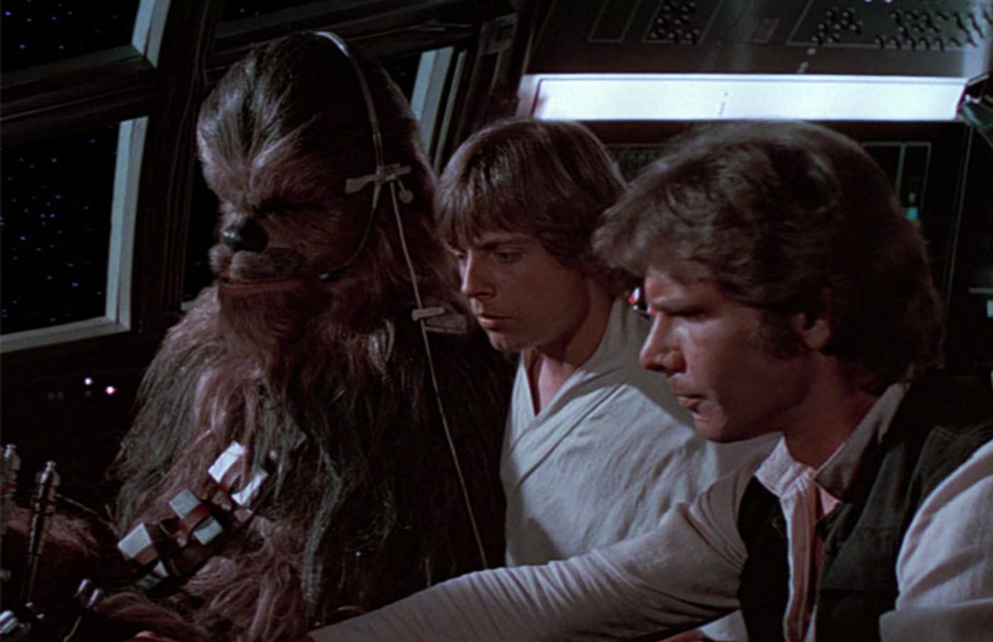 Chewy, Luke and Han.