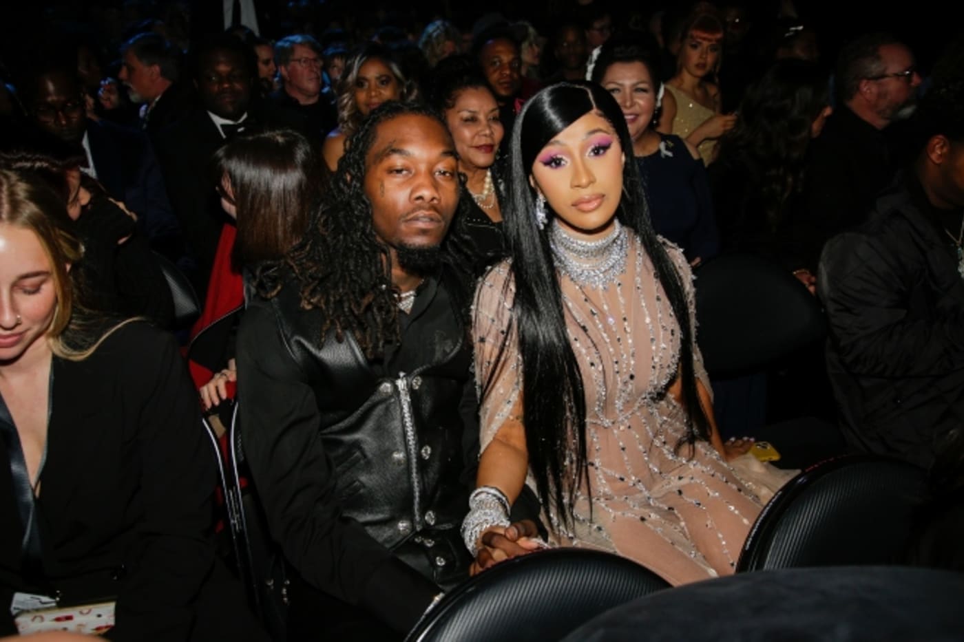 Footage Shows Offset Throwing Punch After Cardi B Splashed With Champagne At Strip Club Complex