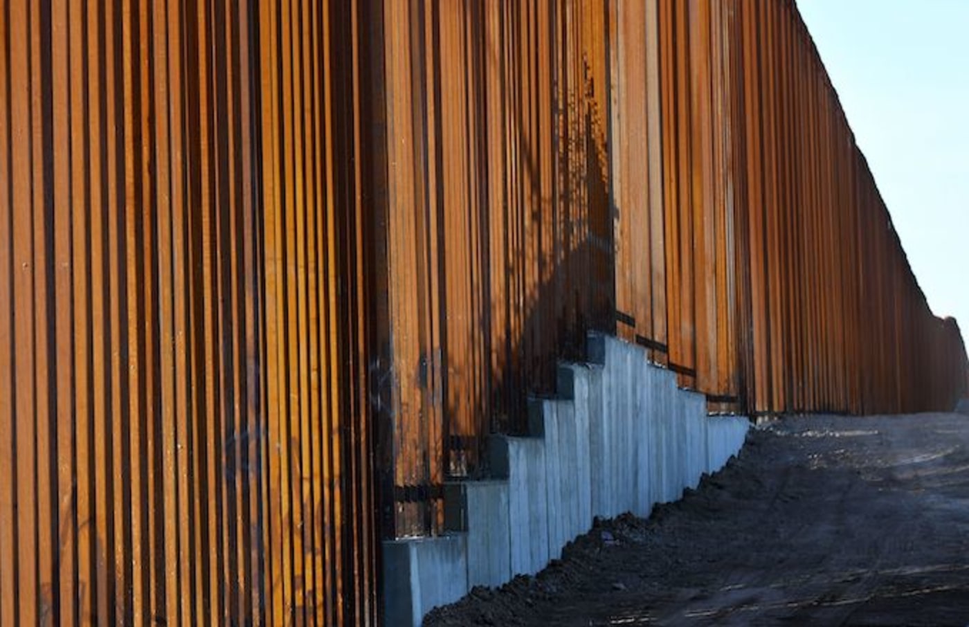 30 foot border wall in the El Centro Sector.