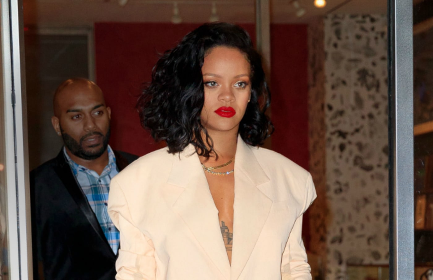 Rihanna goes to dinner at Kappo Masa
