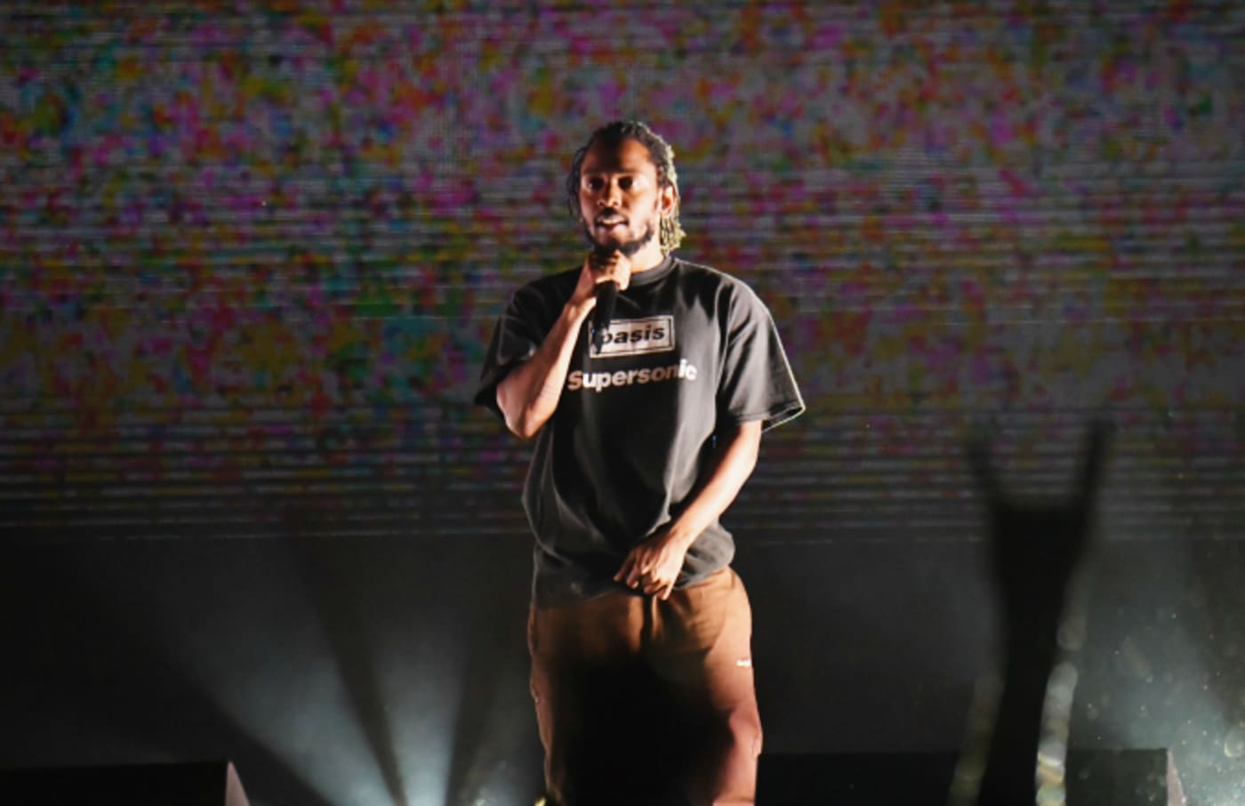 Kendrick Lamar performs on the Rock Stage