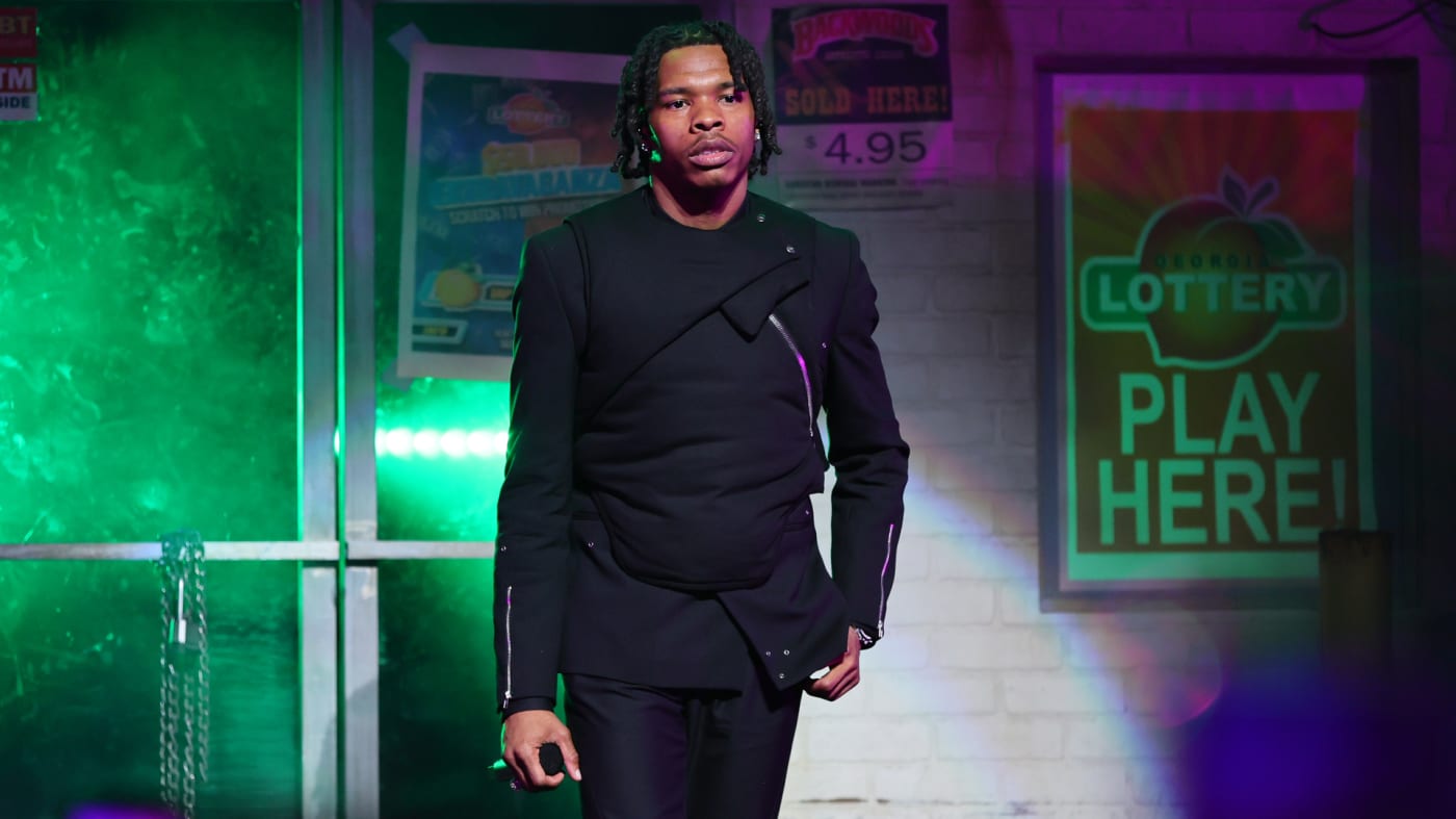 Lil Baby performs during doc premiere at 2022 Tribeca Festival.