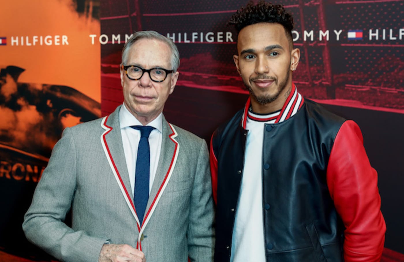 Tommy Hilfiger and Lewis Hamilton.