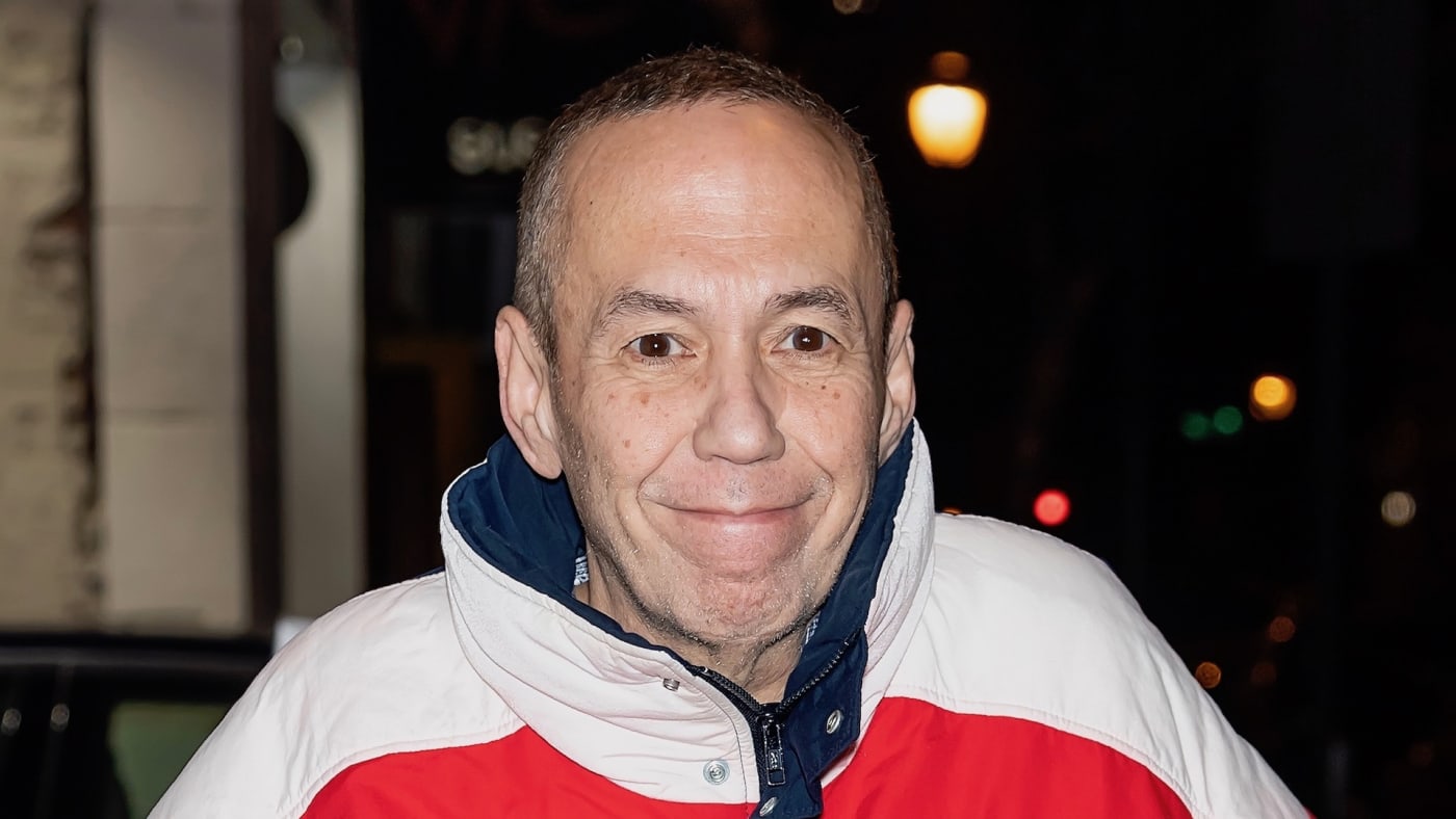 Gilbert Gottfried is seen arriving to his comedy show at Helium Comedy Club