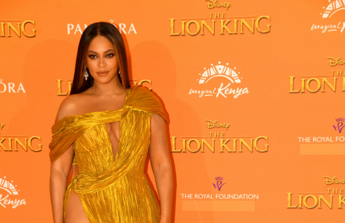 Beyonce Knowles Carter attends "The Lion King" European Premiere