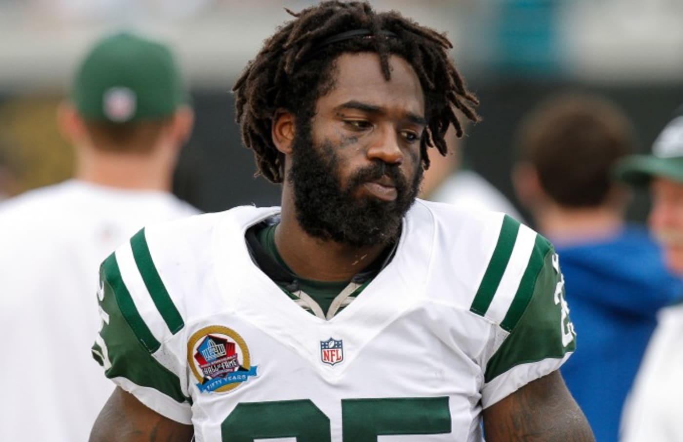 Joe McKnight on the field for the Jets.