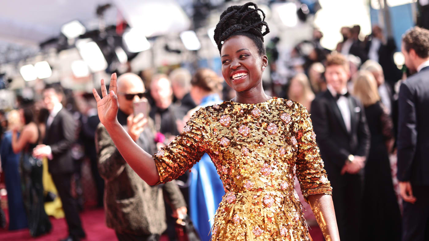 Lupita Nyong'o is seen on the red carpet