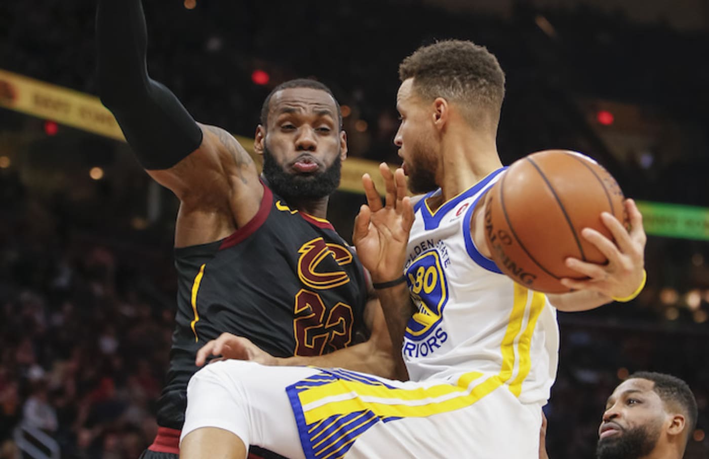 Watch LeBron James Block the Hell Out of Steph Curry s Shot at MLK Day
