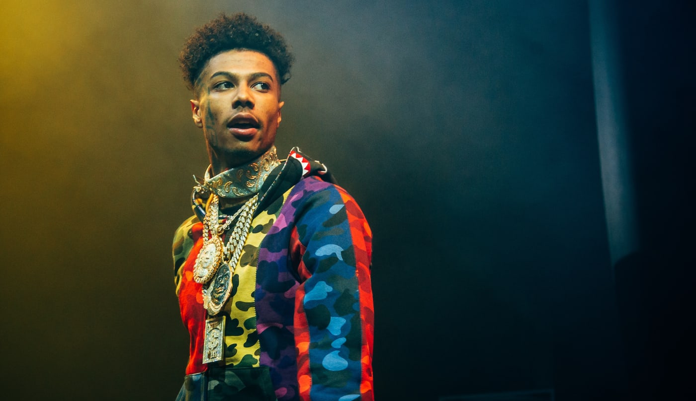 Blueface performing at O2 arena in London