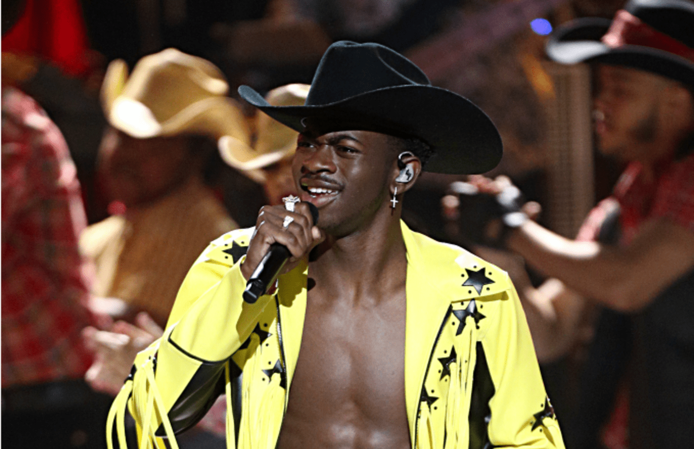Lil Nas X performs onstage at the 2019 BET Awards