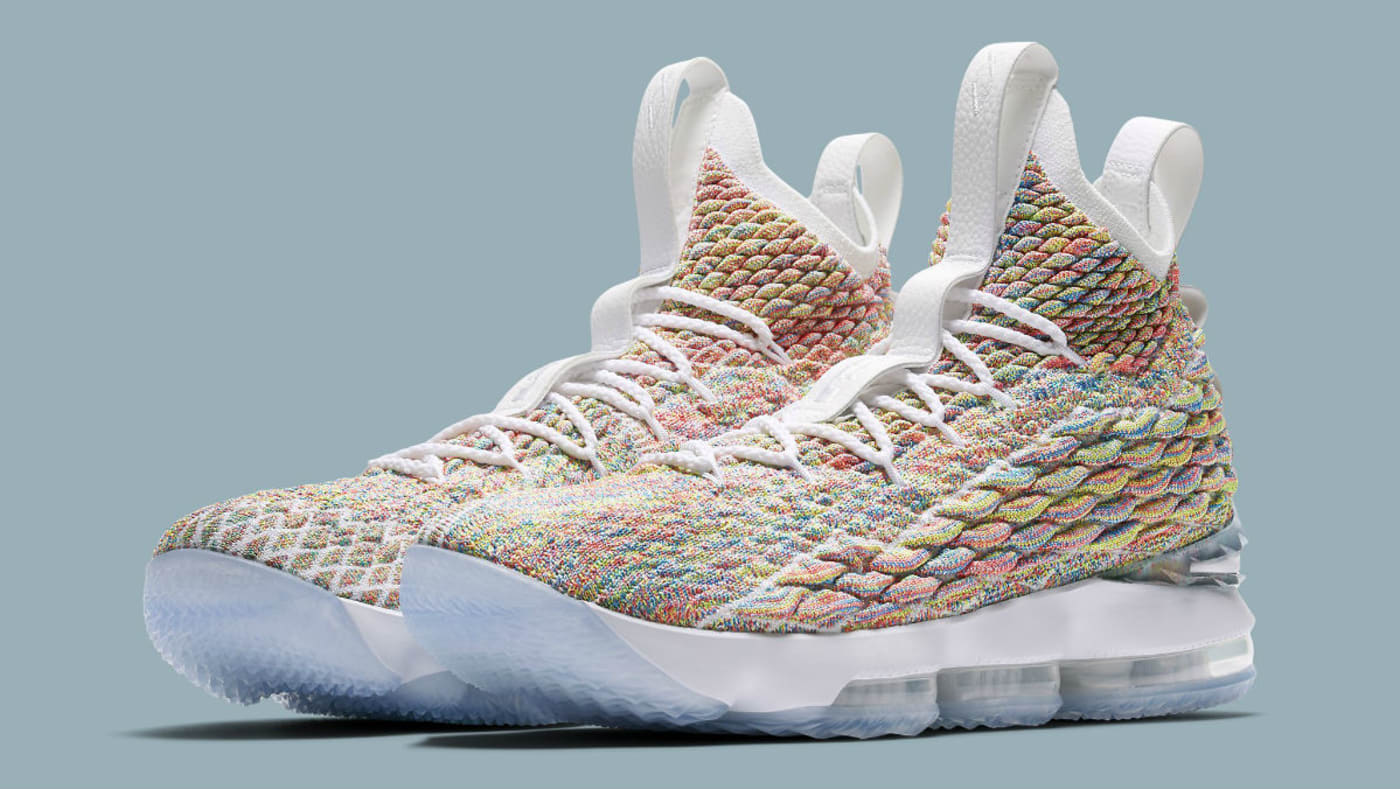lebron 15 fruity pebbles white