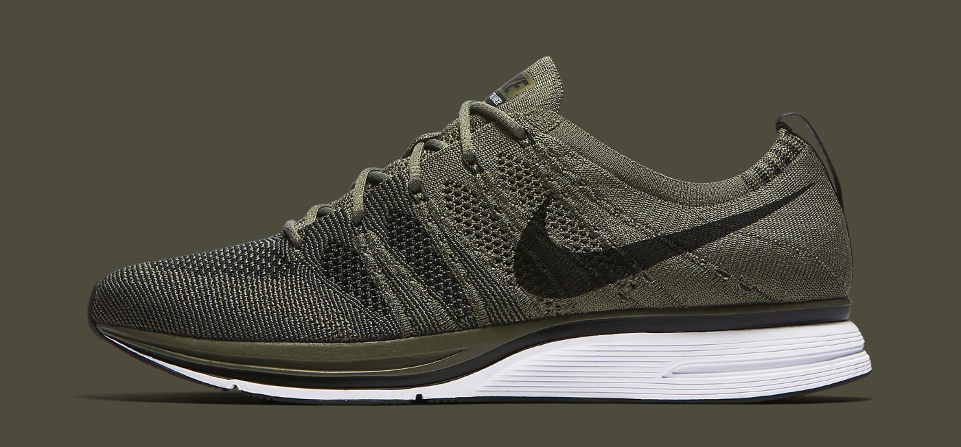 olive flyknit trainer