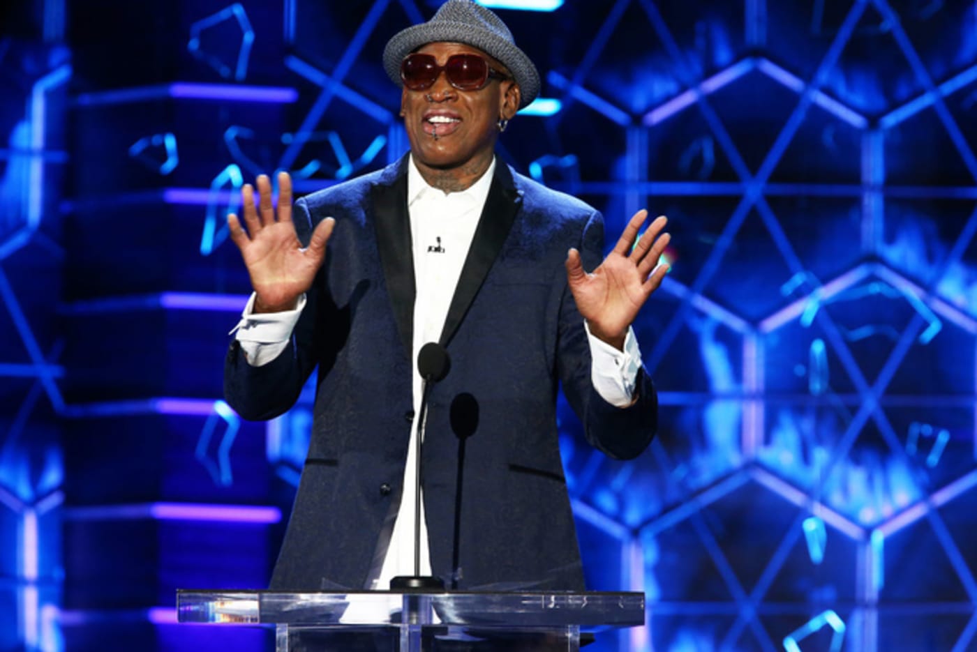 Dennis Rodman attends the Comedy Central Roast Of Bruce Willis