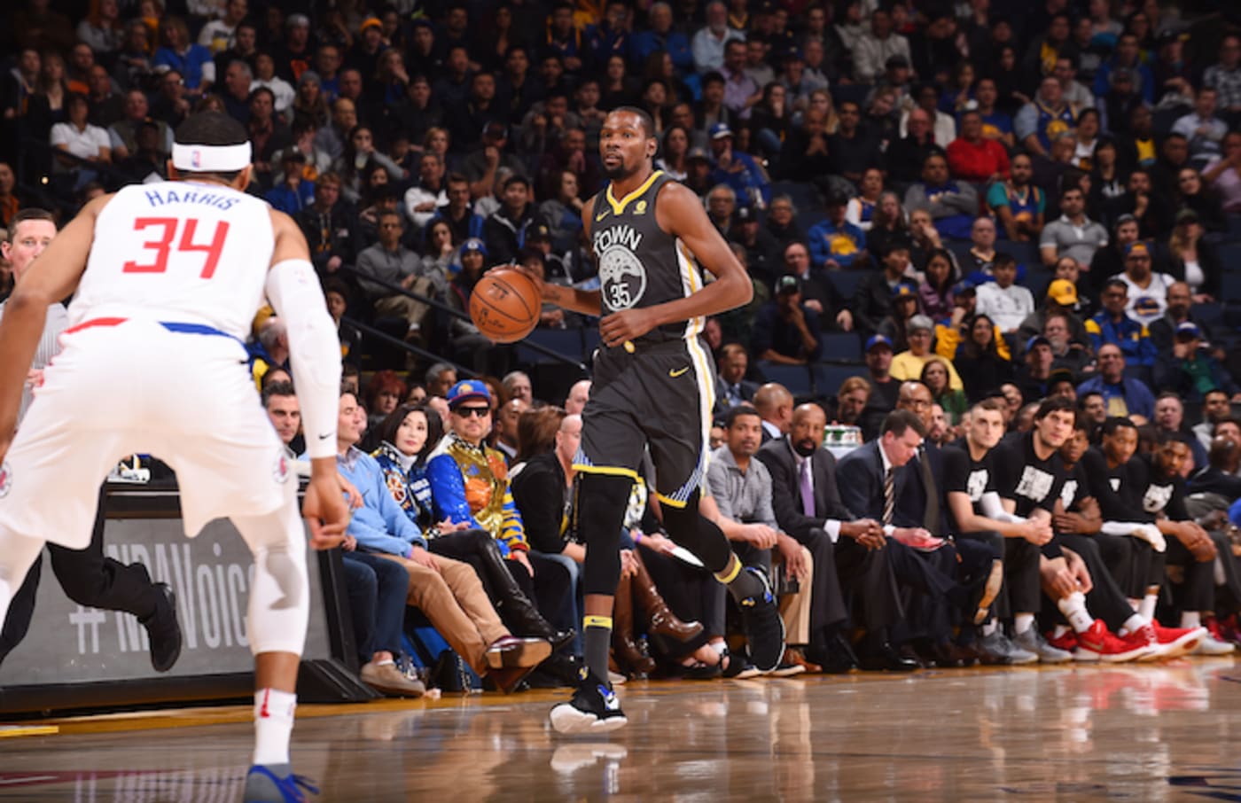 Kevin Durant against the L.A. Clippers.