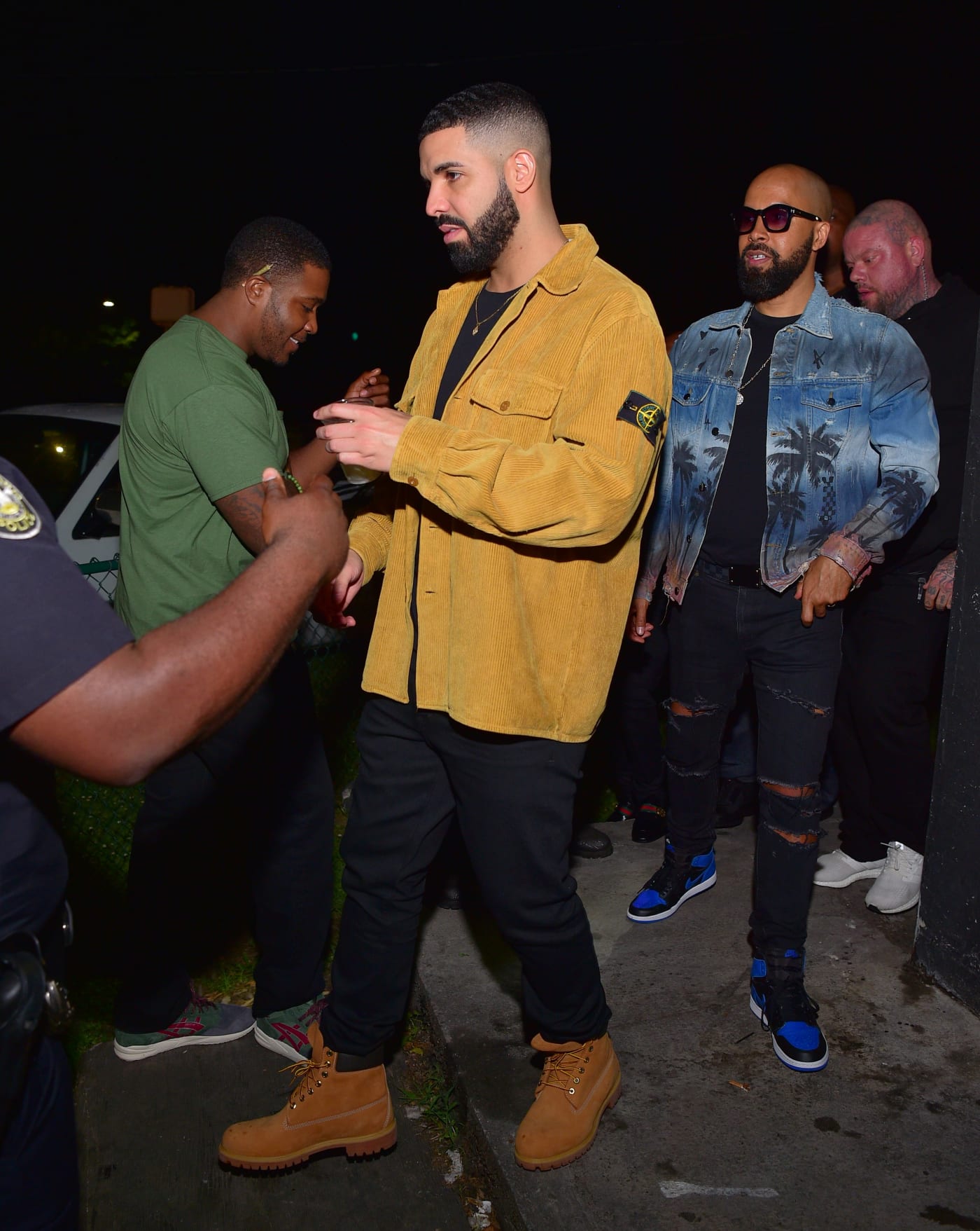 Timberland boots and sweatpants