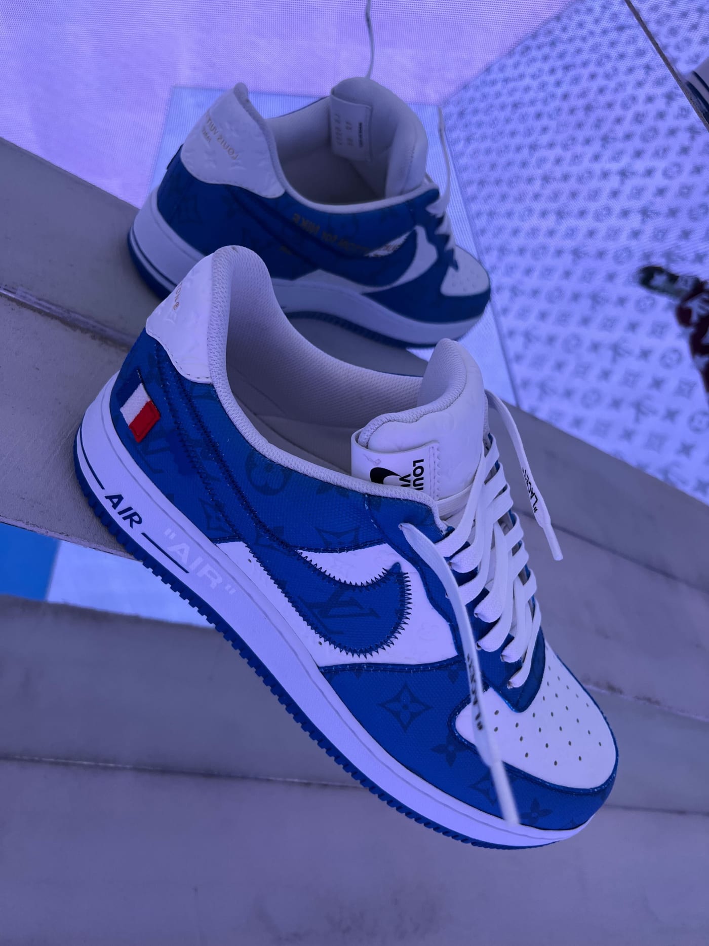 Louis Vuitton x Nike Air Force 1 Low White/Blue