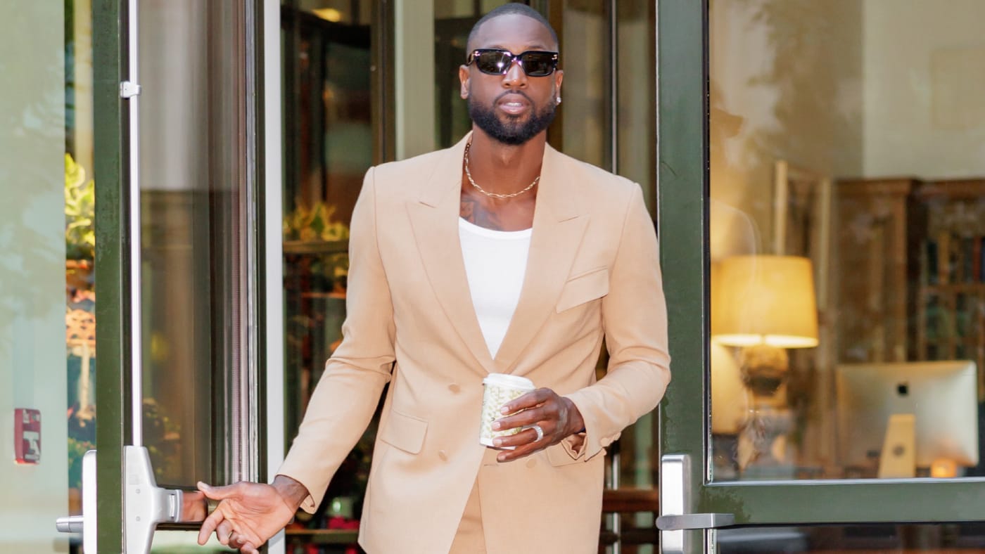 Dwyane Wade is seen in this paparazzi image