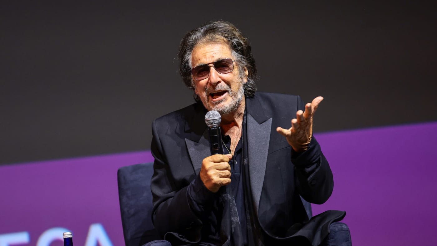 Al Pacino speaks on stage at the "Heat" Premiere during 2022 Tribeca Festiva
