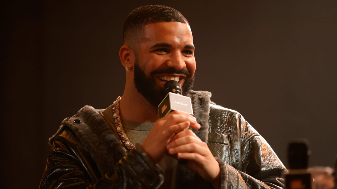 Drake is pictured at a public event